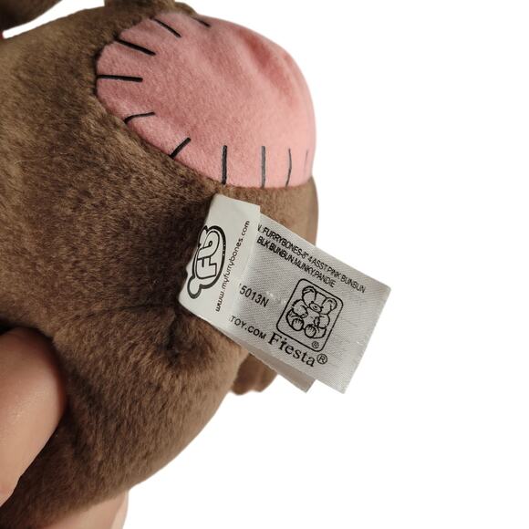 Fiesta Furrybones Plush Monkey Skeleton 9" Brown Red Scarf Stuffed Animal Toy - Picture 11 of 16